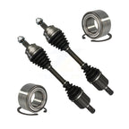 Kugel Front CV Axle Shaft] And Bearing Kit For 2017 Jeep Compass 4WD with 2.4L Automatic transmission 4.334 ratio (final drive ratio) new style (horizontal rear door handle) Left Right Side KN7-100798