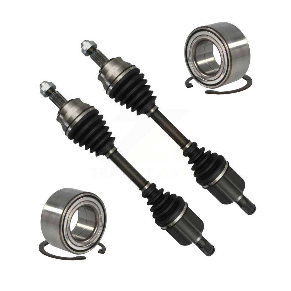 Kugel Front CV Axle Shaft] And Bearing Kit For 2017 Jeep Compass 4WD with 2.4L Automatic transmission 4.334 ratio (final drive ratio) new style (horizontal rear door handle) Left Right Side KN7-100798