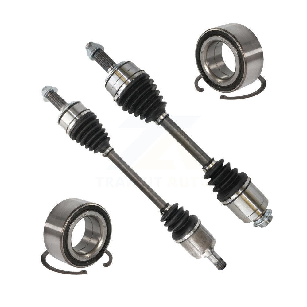 Kugel Front CV Axle Drive Shaft] Complete Assembly And Wheel Bearing Kit For Honda Accord Acura TSX - Left Right Side (Driver Passenger) KN7-100800