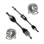 Kugel Front CV Axle Drive Shaft] And Wheel Bearing Kit For 2017-2019 Toyota Highlander FWD with 3.5L GAS engine Automatic transmission VIN Z (5th Digit) - Left Right Side (Driver Passenger) KN7-100801