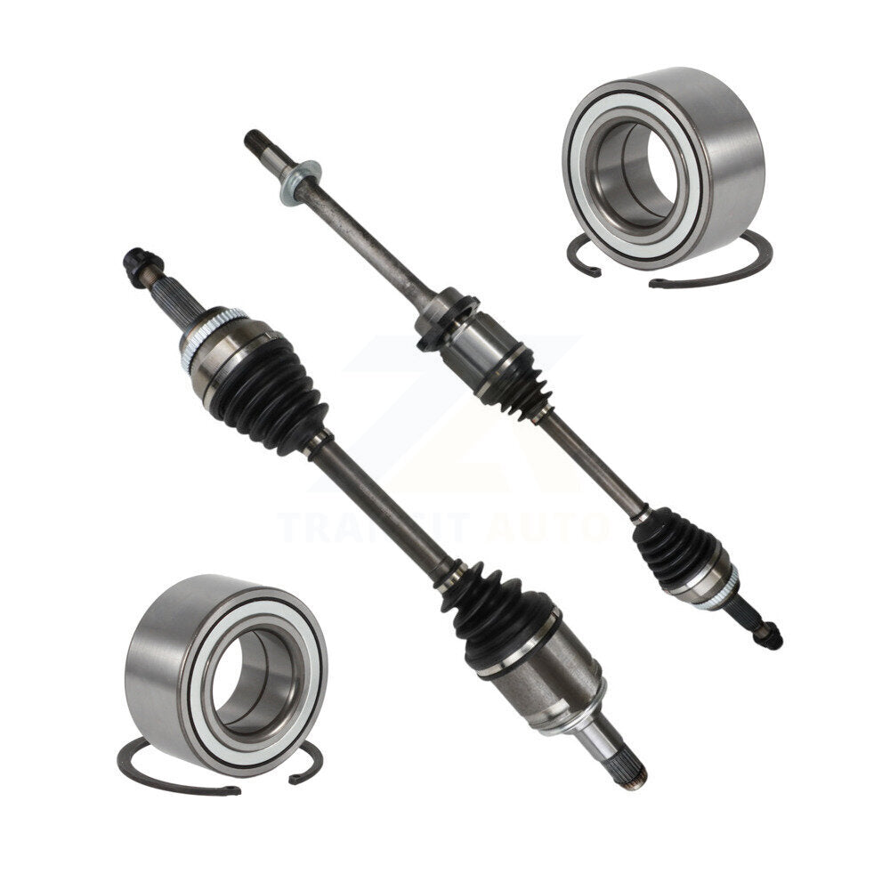 Kugel Front CV Axle Drive Shaft] And Wheel Bearing Kit For 2017-2019 Toyota Highlander FWD with 3.5L GAS engine Automatic transmission VIN Z (5th Digit) - Left Right Side (Driver Passenger) KN7-100801