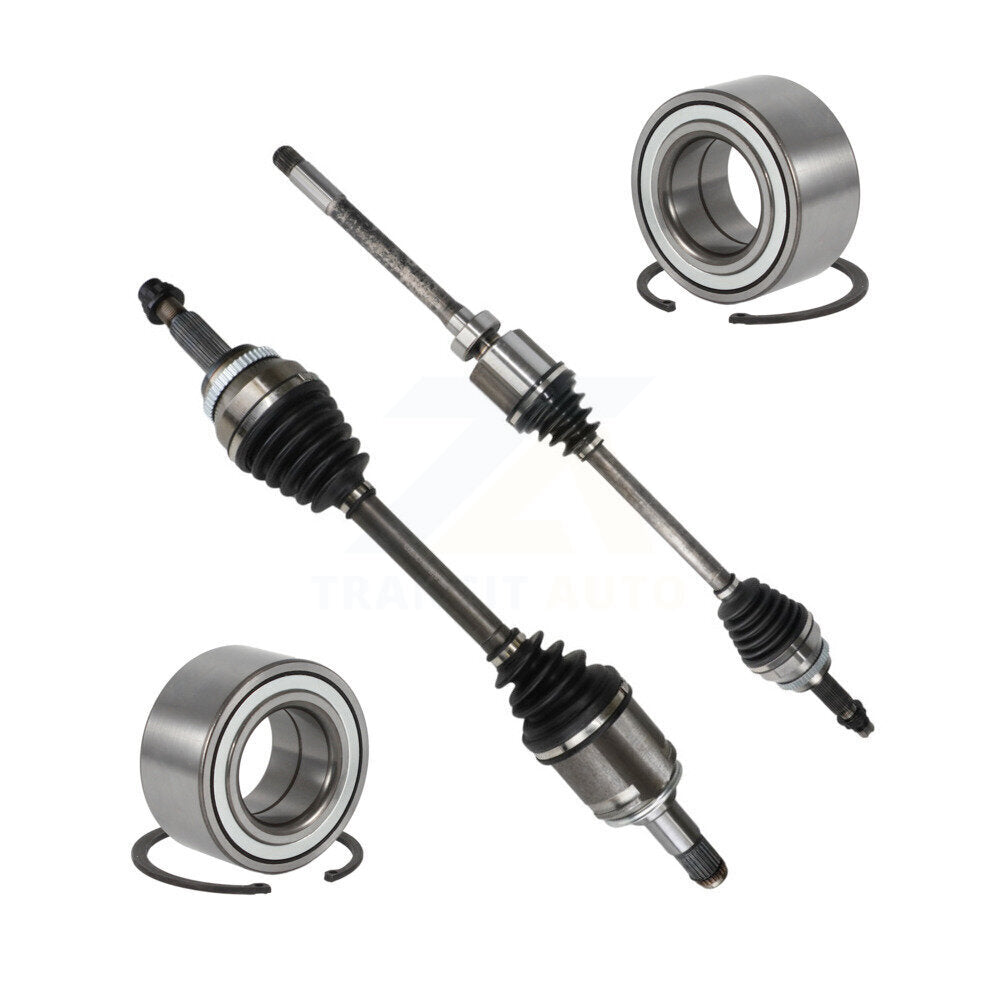 Kugel Front CV Axle Drive Shaft] Complete Assembly And Wheel Bearing Kit For 2017-2018 Toyota Highlander AWD with 3.5L GAS engine VIN Z (5th Digit) - Left Right Side (Driver Passenger) KN7-100802