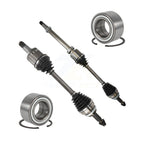 Kugel Front CV Axle Shaft] And Bearing Kit For 2014-2019 Toyota Highlander AWD with 3.5L FULL HYBRID EV-GAS (FHEV) engine Automatic CVT transmission - Left Right Side (Driver Passenger) KN7-100803