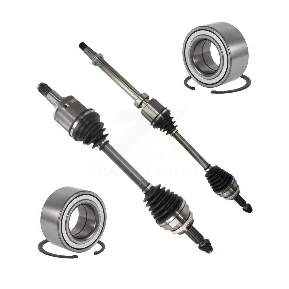 Kugel Front CV Axle Shaft] And Bearing Kit For 2014-2019 Toyota Highlander AWD with 3.5L FULL HYBRID EV-GAS (FHEV) engine Automatic CVT transmission - Left Right Side (Driver Passenger) KN7-100803