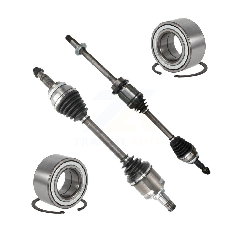 Kugel Front CV Axle Shaft] And Bearing Kit For 2017-2018 Toyota Highlander FWD with 3.5L Naturally Aspirated GAS engine Automatic transmission VIN Z (5th Digit) Left Right Driver Passenger KN7-100804