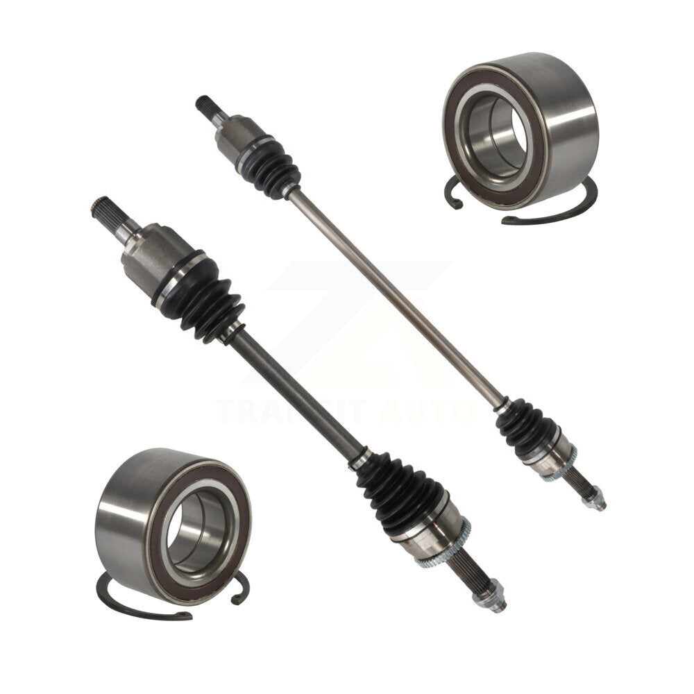 Kugel Front CV Axle Drive Shaft] Complete Assembly And Wheel Bearing Kit For Kia Rio Hyundai Accent - Left Right Side (Driver Passenger) KN7-100805