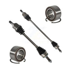 Kugel Front CV Axle Drive Shaft] Complete Assembly And Wheel Bearing Kit For Kia Rio 1.6L with Manual transmission - Left Right Side (Driver Passenger) KN7-100806