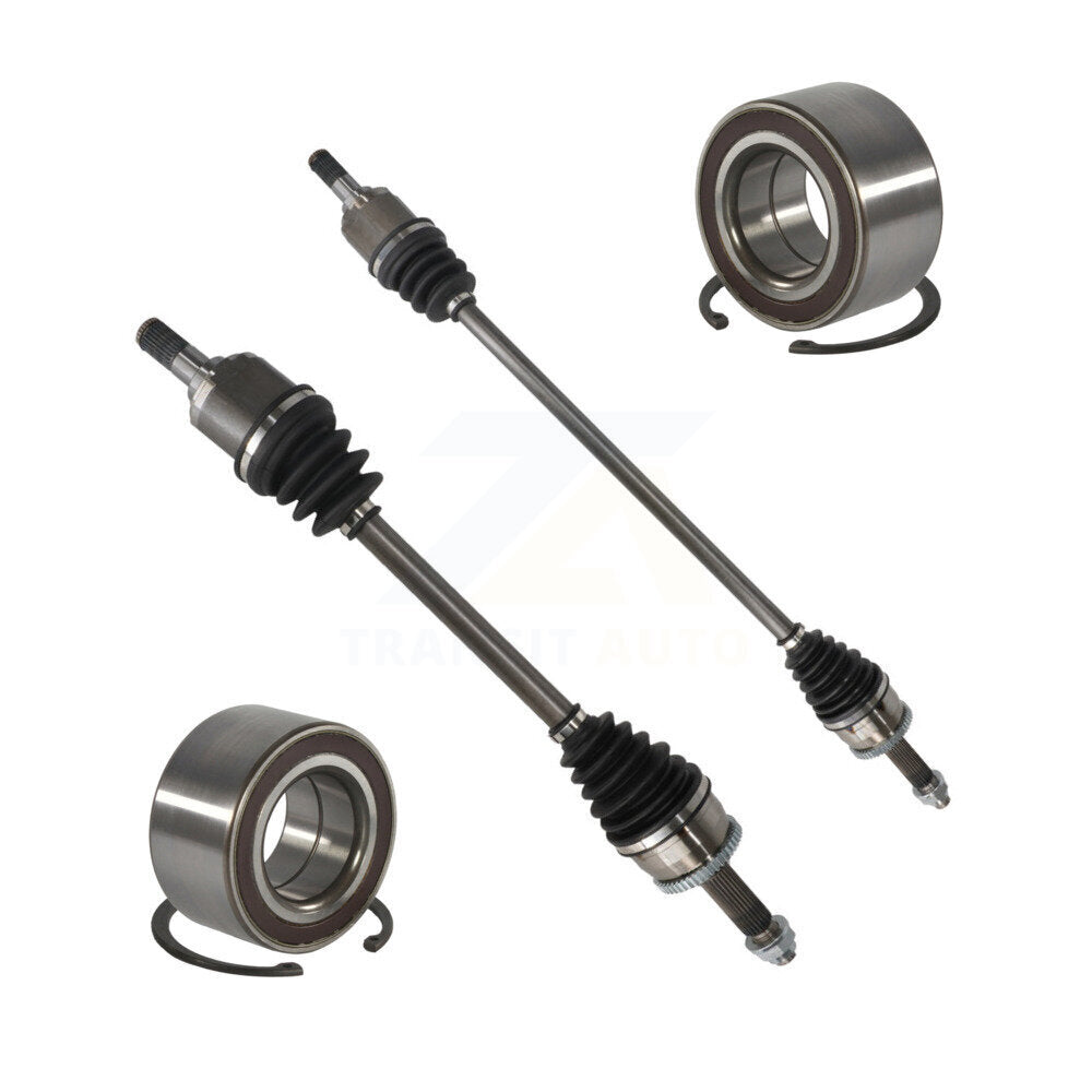 Kugel Front CV Axle Drive Shaft] Complete Assembly And Wheel Bearing Kit For Kia Rio 1.6L with Manual transmission - Left Right Side (Driver Passenger) KN7-100806