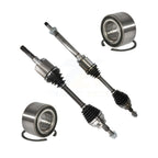 Kugel Front CV Axle Drive Shaft] Complete Assembly And Wheel Bearing Kit For 2013-2019 Ford Escape FWD with 2.0L Automatic transmission - Left Right Side (Driver Passenger) KN7-100807
