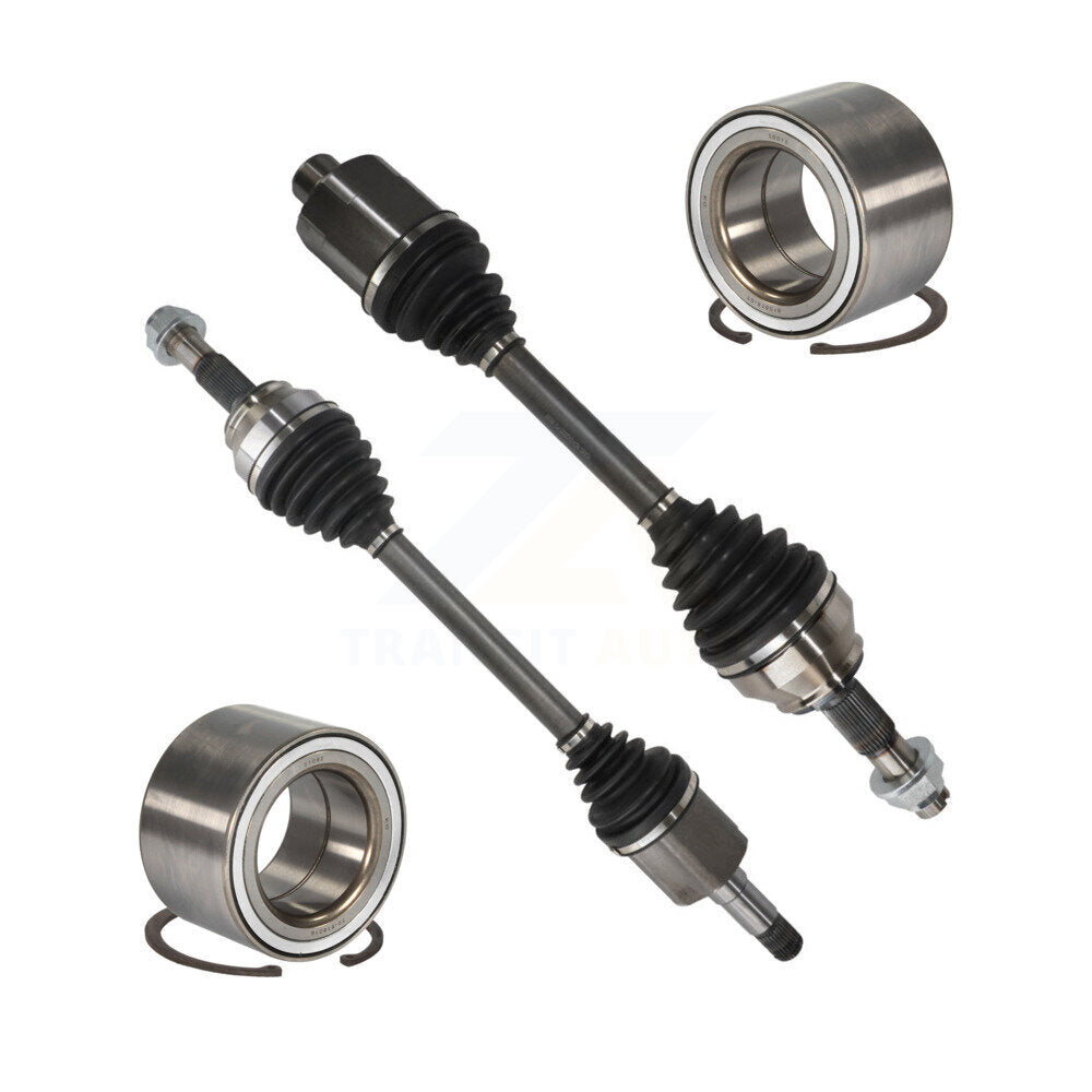 Kugel Front CV Axle Drive Shaft] Complete Assembly And Wheel Bearing Kit For 2014-2021 Ram ProMaster 2500 3500 1500 FWD with 3.6L FLEX engine - Left Right Side (Driver Passenger) KN7-100808