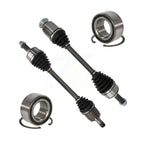 Kugel Front CV Axle Drive Shaft] Complete Assembly And Wheel Bearing Kit For 2009-2011 Acura TL 3.5L 3.7L with Automatic transmission - Left Right Side (Driver Passenger) KN7-100809