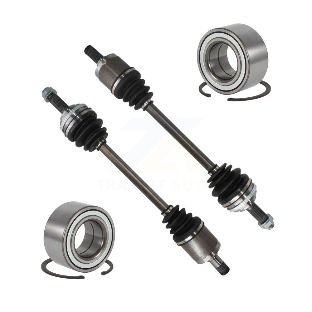 Kugel Front CV Axle Drive Shaft] Complete Assembly And Wheel Bearing Kit For Honda Accord Acura TL CL - Left Right Side (Driver Passenger) KN7-100811