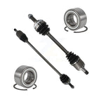 Kugel Front CV Axle Drive Shaft] Complete Assembly And Wheel Bearing Kit For 1998 2001-2002 Honda Accord 2.3L with Automatic transmission - Left Right Side (Driver Passenger) KN7-100812