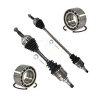 Kugel Front CV Axle Drive Shaft] Complete Assembly And Wheel Bearing Kit For Toyota Corolla Prizm Chevrolet Geo - Left Right Side (Driver Passenger) KN7-100816