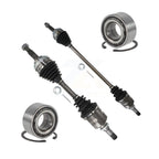 Kugel Front CV Axle Drive Shaft] Complete Assembly And Wheel Bearing Kit For 1990-1993 Toyota Celica ST with Manual transmission - Left Right Side (Driver Passenger) KN7-100817