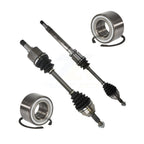 Kugel Front CV Axle Drive Shaft] Complete Assembly And Wheel Bearing Kit For 2010-2013 Ford Transit Connect 2.0L - Left Right Side (Driver Passenger) KN7-100818