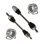 Kugel Front CV Axle Drive Shaft] Complete Assembly And Wheel Bearing Kit For Honda Element - Left Right Side (Driver Passenger) KN7-100819