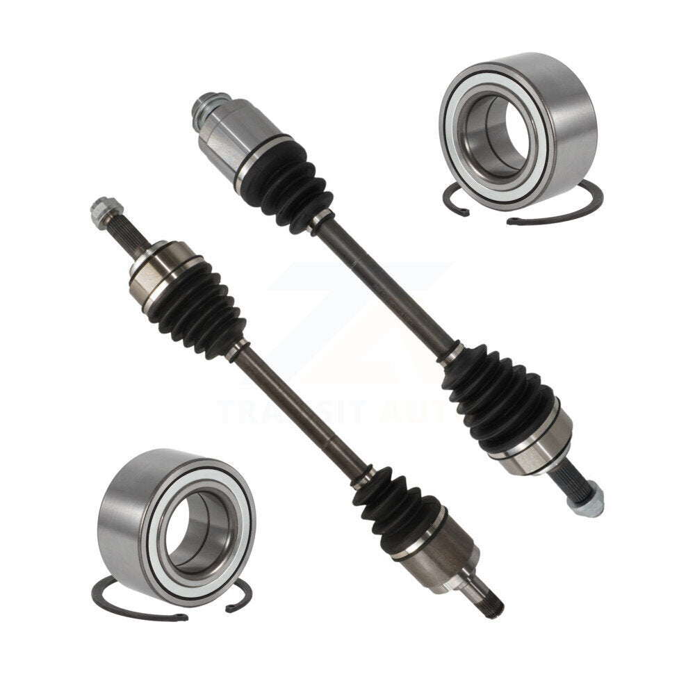 Kugel Front CV Axle Drive Shaft] Complete Assembly And Wheel Bearing Kit For Honda Element - Left Right Side (Driver Passenger) KN7-100819