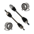 Kugel Front CV Axle Drive Shaft] Complete Assembly And Wheel Bearing Kit For 2007-2010 Honda Element SC with 2.4L - Left Right Side (Driver Passenger) KN7-100821