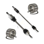 Kugel Front CV Axle Drive Shaft] Complete Assembly And Wheel Bearing Kit For Nissan Versa Note - Left Right Side (Driver Passenger) KN7-100822
