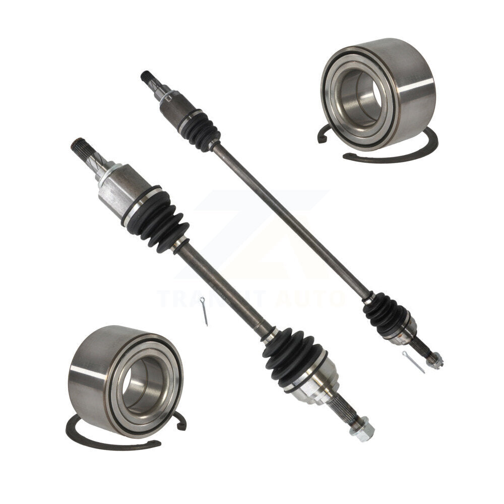 Kugel Front CV Axle Drive Shaft] Complete Assembly And Wheel Bearing Kit For Nissan Versa Note - Left Right Side (Driver Passenger) KN7-100822