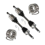 Kugel Front CV Axle Drive Shaft] Complete Assembly And Wheel Bearing Kit For 1996-2002 Toyota 4Runner 4WD - Left Right Side (Driver Passenger) KN7-100824