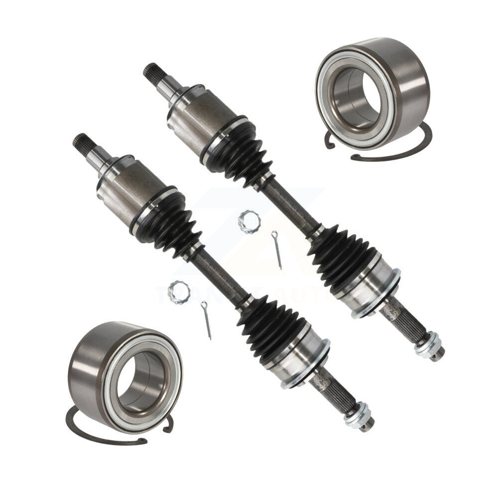 Kugel Front CV Axle Drive Shaft] Complete Assembly And Wheel Bearing Kit For 1996-2002 Toyota 4Runner 4WD - Left Right Side (Driver Passenger) KN7-100824