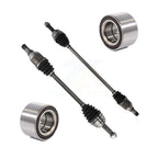 Kugel Front CV Axle Drive Shaft] Complete Assembly And Wheel Bearing Kit For Mitsubishi Mirage G4 - Left Right Side (Driver Passenger) KN7-100825