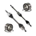 Kugel Front CV Axle Drive Shaft] Complete Assembly And Wheel Bearing Kit For Toyota Camry 2ARFE Engine VIN F (5th Digit) - Left Right Side (Driver Passenger) KN7-100826