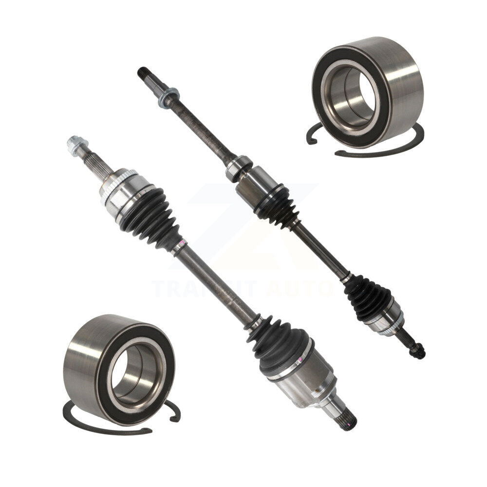 Kugel Front CV Axle Drive Shaft] Complete Assembly And Wheel Bearing Kit For Toyota Camry 2ARFE Engine VIN F (5th Digit) - Left Right Side (Driver Passenger) KN7-100826