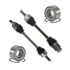 Kugel Front CV Axle Drive Shaft] Complete Assembly And Wheel Bearing Kit For Hyundai Tucson Kia Sportage - Left Right Side (Driver Passenger) KN7-100829