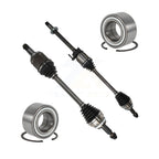 Kugel Front CV Axle Drive Shaft] Complete Assembly And Wheel Bearing Kit For 2017-2020 Toyota Sienna FWD with 3.5L Automatic transmission - Left Right Side (Driver Passenger) KN7-100833