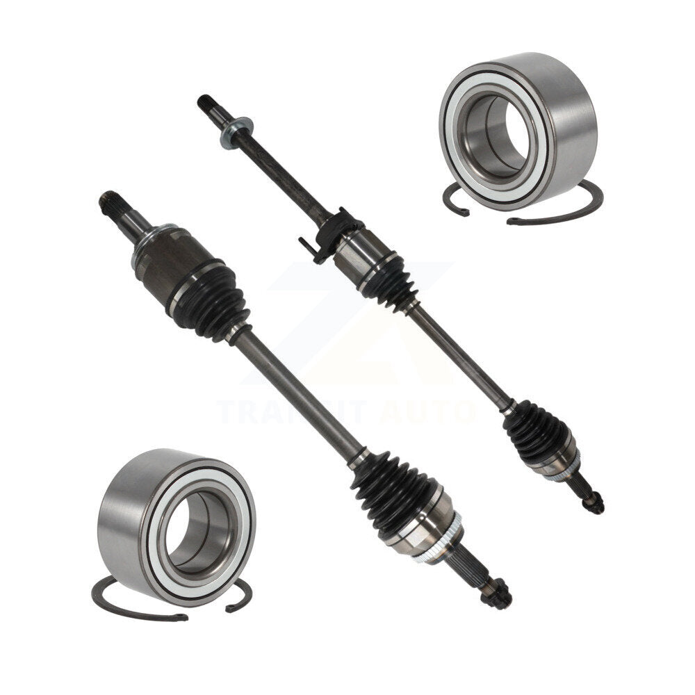 Kugel Front CV Axle Drive Shaft] Complete Assembly And Wheel Bearing Kit For 2017-2020 Toyota Sienna FWD with 3.5L Automatic transmission - Left Right Side (Driver Passenger) KN7-100833