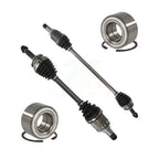 Kugel Front CV Axle Drive Shaft] Complete Assembly And Wheel Bearing Kit For 2018-2019 Toyota Prius Prime VIN FP (7th 8th Digit) - Left Right Side (Driver Passenger) KN7-100836