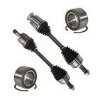 Kugel Front CV Axle Drive Shaft] Complete Assembly And Wheel Bearing Kit For 2007-2012 Acura RDX 2.3L Primary Design - Left Right Side (Driver Passenger) KN7-100839