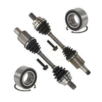 Kugel Front CV Axle Drive Shaft] Complete Assembly And Wheel Bearing Kit For 2010-2012 Mercedes-Benz C250 AWD 204 Type Primary Design - Left Right Side (Driver Passenger) KN7-100840