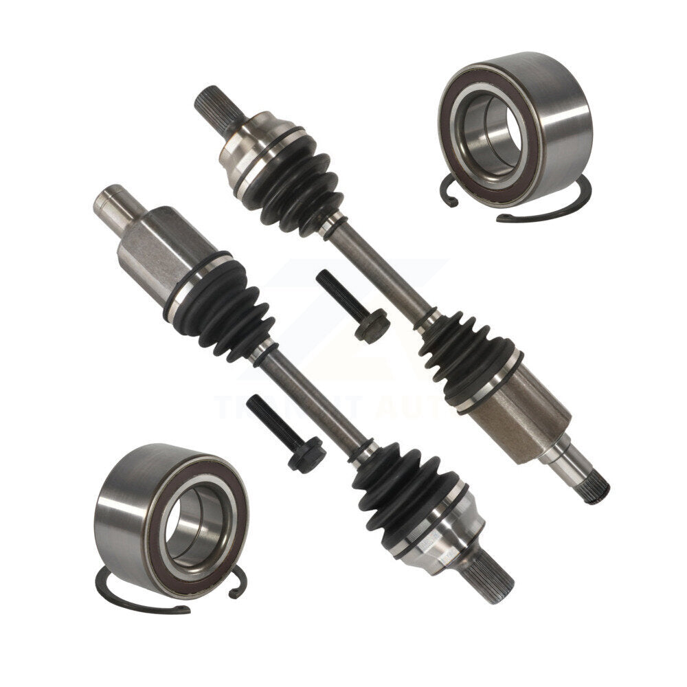 Kugel Front CV Axle Drive Shaft] Complete Assembly And Wheel Bearing Kit For Mercedes-Benz C300 C350 E350 E400 - Left Right Side (Driver Passenger) KN7-100841
