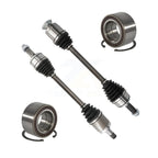 Kugel Front CV Axle Drive Shaft] Complete Assembly And Bearing Kit For 2017-2021 Honda CR-V 1.5L with Turbocharged GAS engine Automatic CVT transmission - Left Right Side (Driver Passenger) KN7-100843