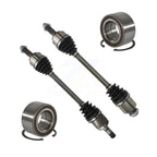Kugel Front CV Axle Drive Shaft] Complete Assembly And Wheel Bearing Kit For Mazda 6 - Left Right Side (Driver Passenger) KN7-100845