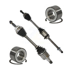 Kugel Front CV Axle Drive Shaft] Complete Assembly And Wheel Bearing Kit For 2001-2005 Toyota RAV4 FWD - Left Right Side (Driver Passenger) KN7-100846