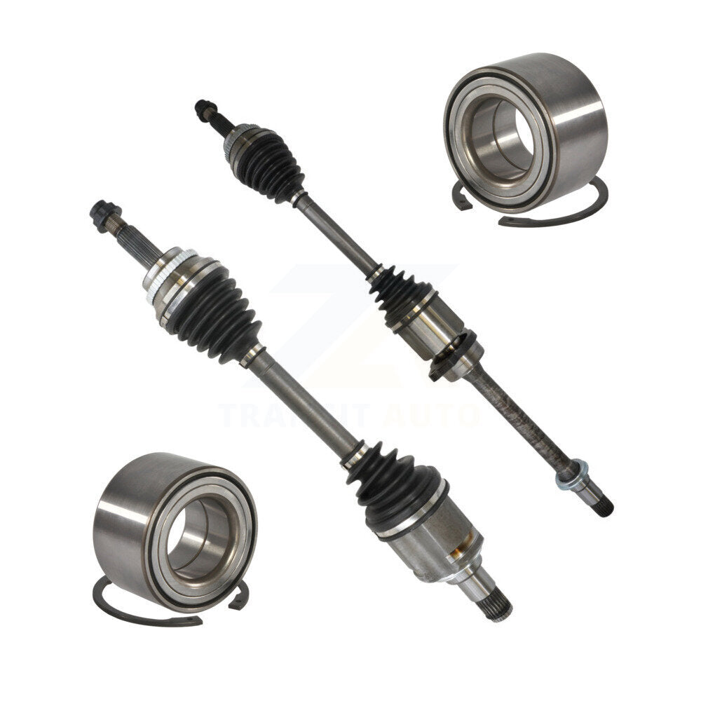 Kugel Front CV Axle Drive Shaft] Complete Assembly And Wheel Bearing Kit For 2005-2010 Scion tC - Left Right Side (Driver Passenger) KN7-100847