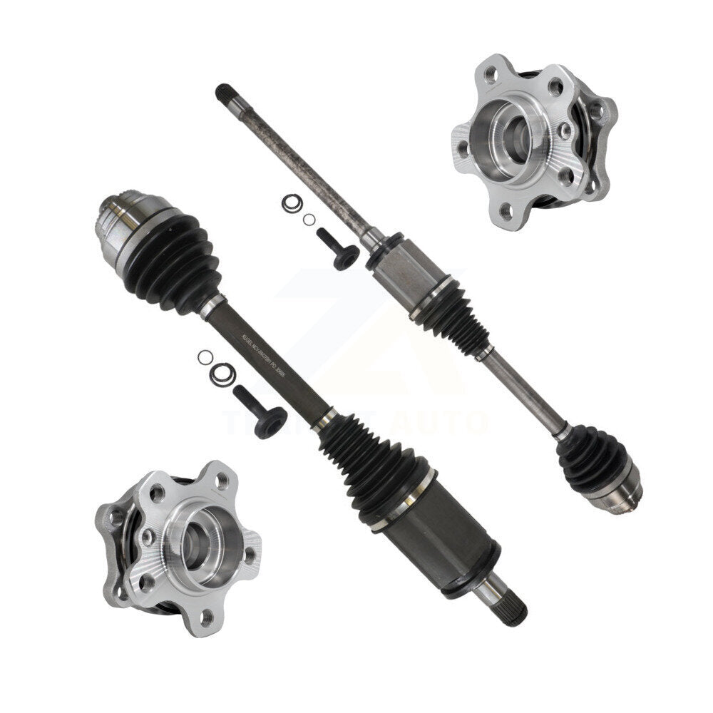 Kugel Front CV Axle Drive Shaft And Complete Wheel Hub Bearing Assembly Kit For 2023 BMW X3 AWD with 3.0L Turbocharged GAS engine Automatic transmission - Left Right Side (Driver Passenger) KN7-100850
