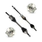 Kugel Front CV Axle Drive Shaft And Complete Wheel Hub Bearing Assembly Kit For Ford Explorer - Left Right Side (Driver Passenger) KN7-100853