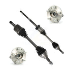 Kugel Front CV Axle Drive Shaft And Complete Wheel Hub Bearing Assembly Kit For Ford Explorer AWD with 3.5L - Left Right Side (Driver Passenger) KN7-100854