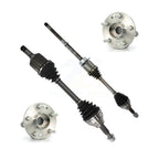 Kugel Front CV Axle Drive Shaft And Complete Wheel Hub Bearing Assembly Kit For Ford Explorer Police Interceptor Utility - Left Right Side (Driver Passenger) KN7-100855
