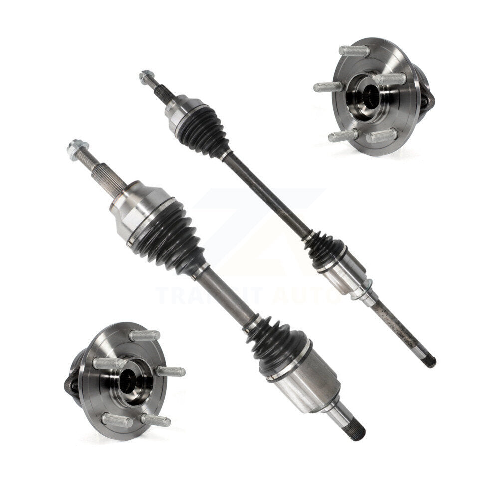 Kugel Front CV Axle Drive Shaft And Complete Wheel Hub Bearing Assembly Kit For Jeep Grand Cherokee Dodge Durango - Left Right Side (Driver Passenger) KN7-100862