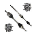 Kugel Front CV Axle Drive Shaft And Complete Wheel Hub Bearing Assembly Kit For Ford Edge Lincoln MKX - Left Right Side (Driver Passenger) KN7-100864