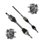 Kugel Front CV Axle Drive Shaft And Hub Bearing Assembly Kit For Ford Edge Lincoln MKX AWD with 2.7L Turbocharged GAS engine Automatic transmission - Left Right Side (Driver Passenger) KN7-100865