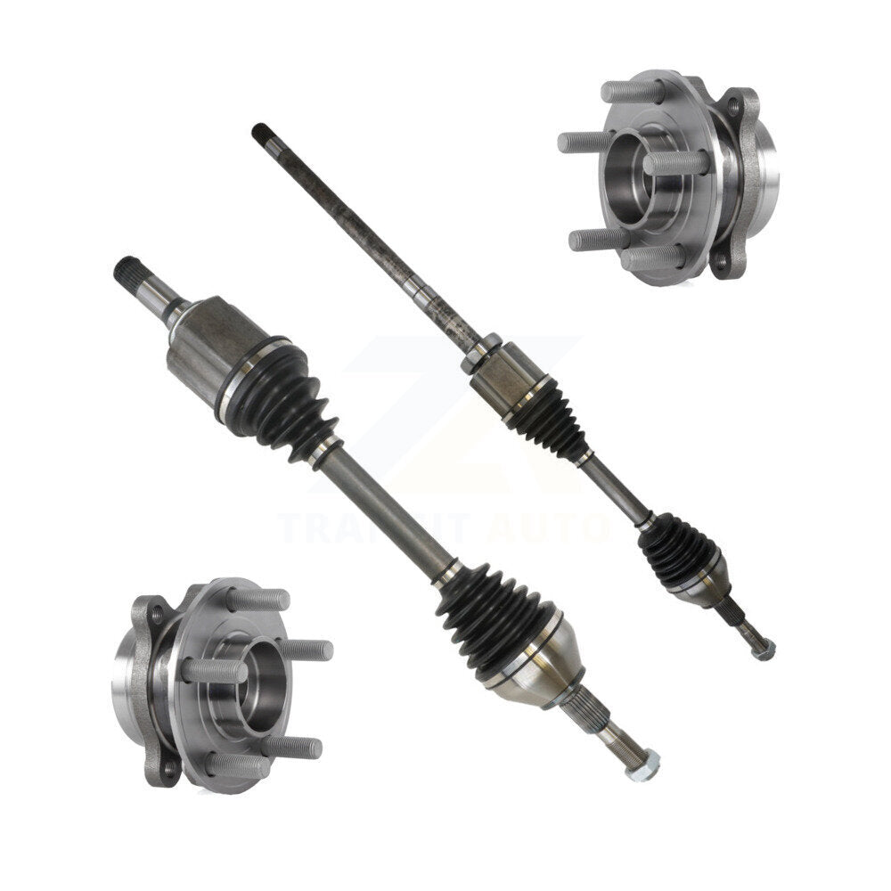 Kugel Front CV Axle Drive Shaft And Hub Bearing Assembly Kit For Ford Edge Lincoln MKX AWD with 2.7L Turbocharged GAS engine Automatic transmission - Left Right Side (Driver Passenger) KN7-100865