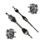 Kugel Front CV Axle Drive Shaft And Complete Wheel Hub Bearing Assembly Kit For Ford Edge Lincoln MKX - Left Right Side (Driver Passenger) KN7-100866